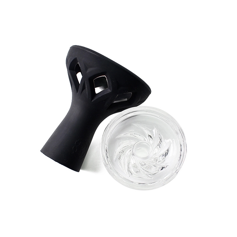 Silicone Hookah Bowl With Glass Insert 1