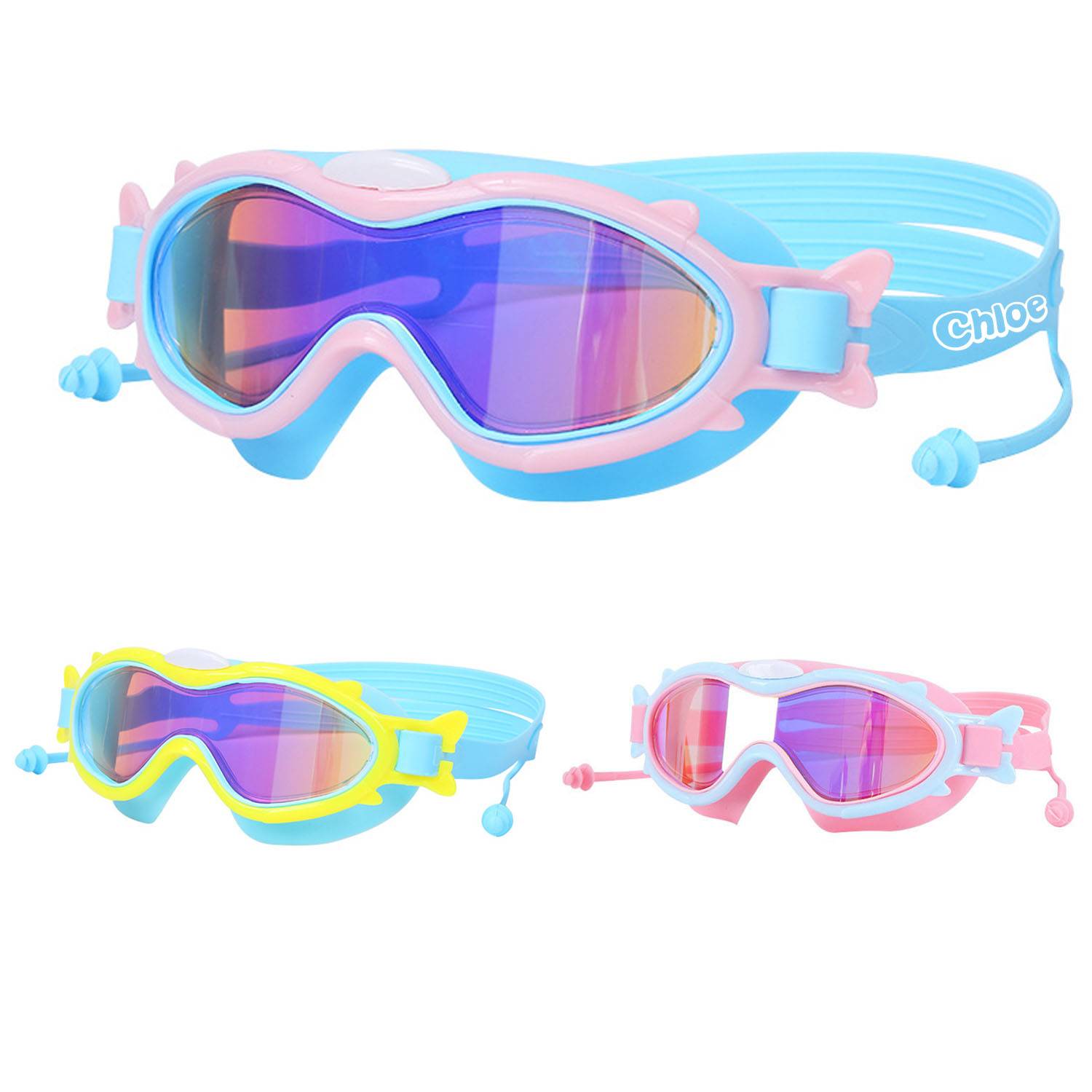 Kids Anti-Fog Wide View Swim Goggles 3