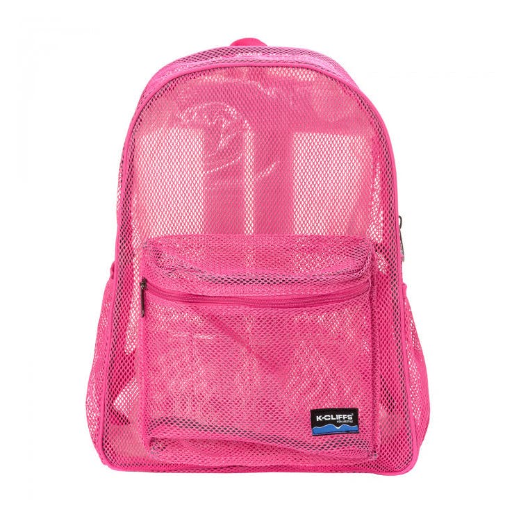 17" Classic Mesh Backpacks - Hot Pink 2