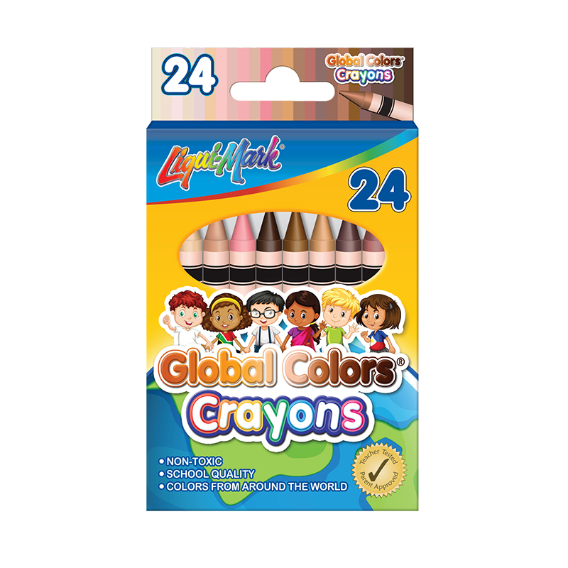 24 Global Color Crayons - Assorted Colors