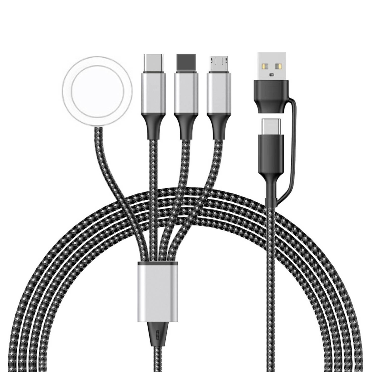 Magnetic 4-in-1 Charging Cable for Phone & Watch 2