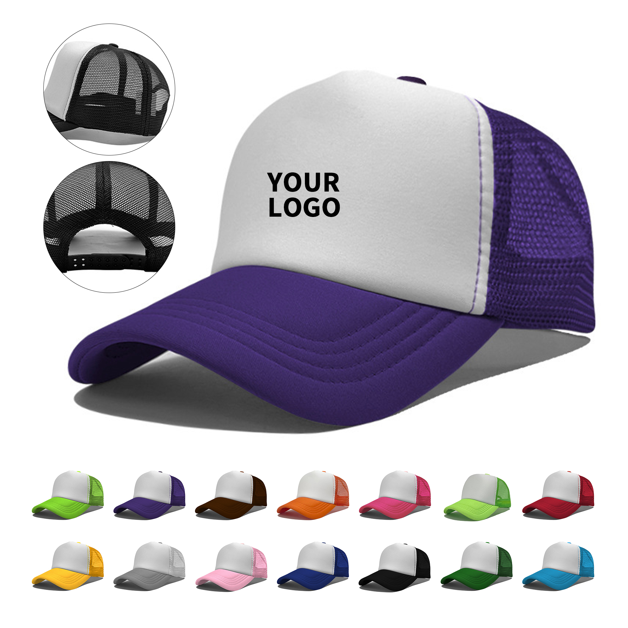 Adjustable Mesh Trucker Hat With Soft Foam Front 11