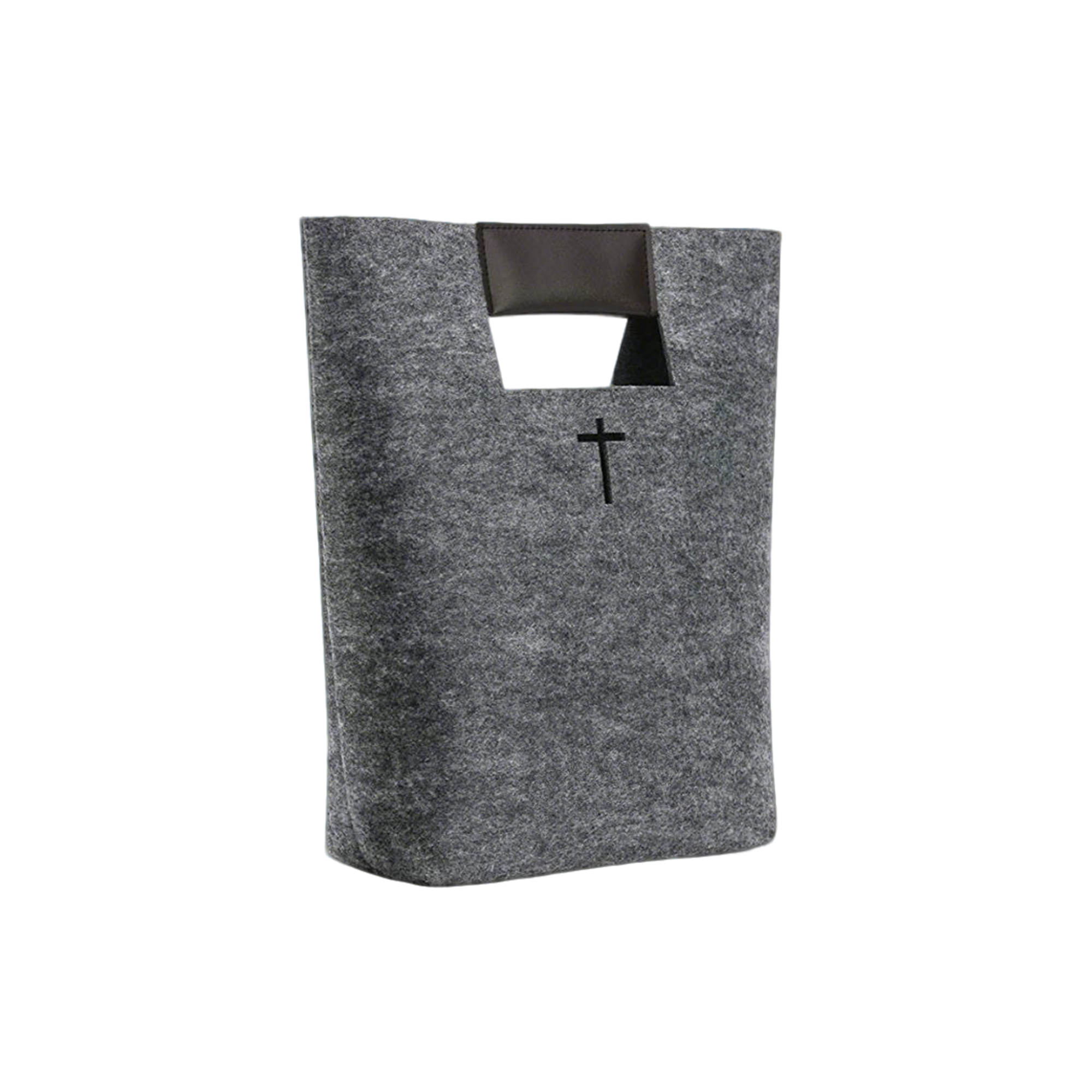 Handle Carrier Reusable Felt Tote Bag, custom tote bag with logo imprint 7