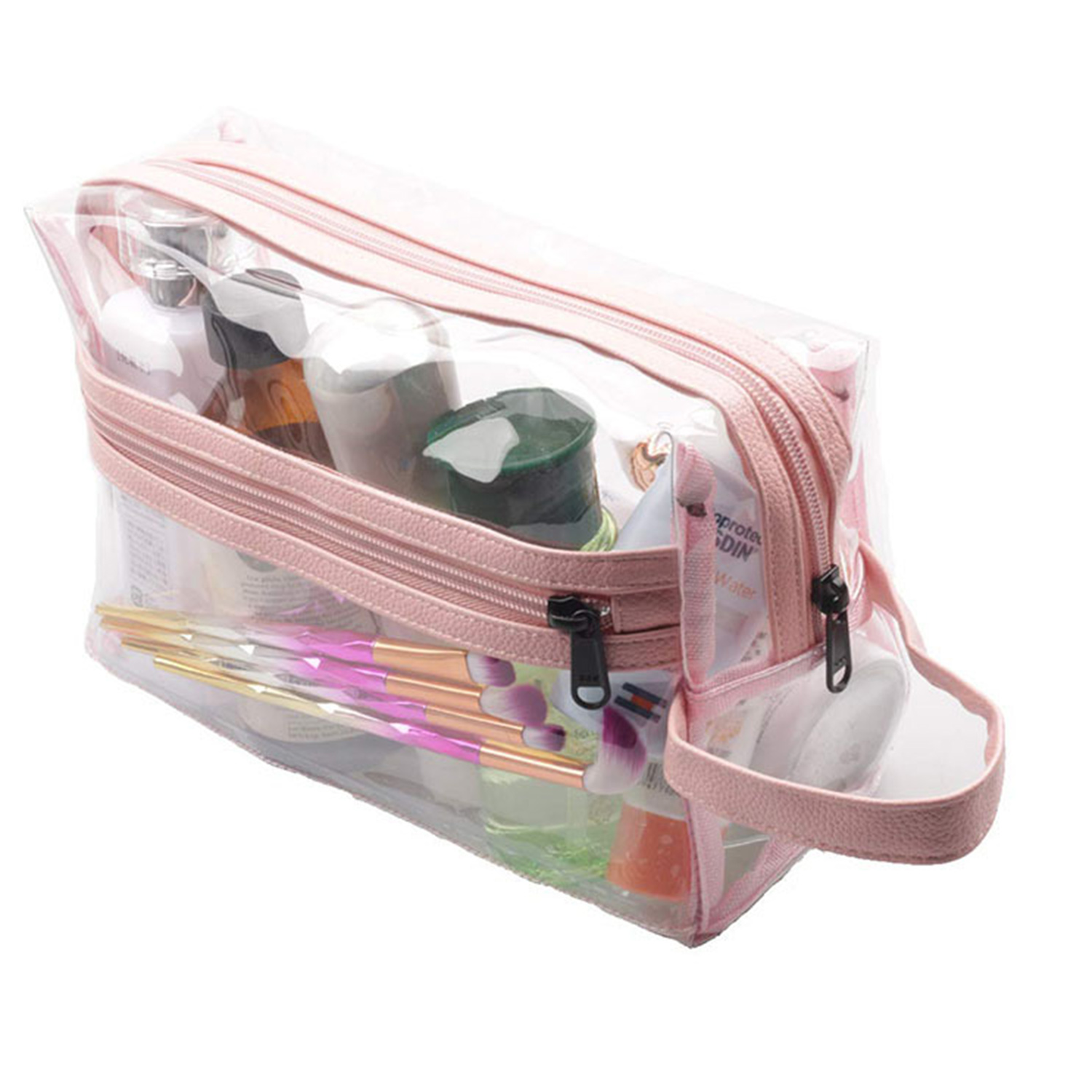 Waterproof PVC Clear Zipper Makeup Bag 10
