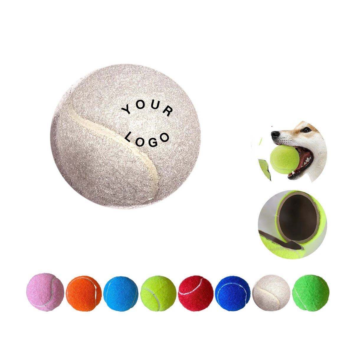 Bouncy Rubber Tennis Ball for Pet Exercise 2