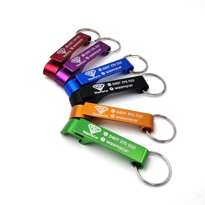 Custom Logo Aluminum Bottle/Can Opener Key Ring 2
