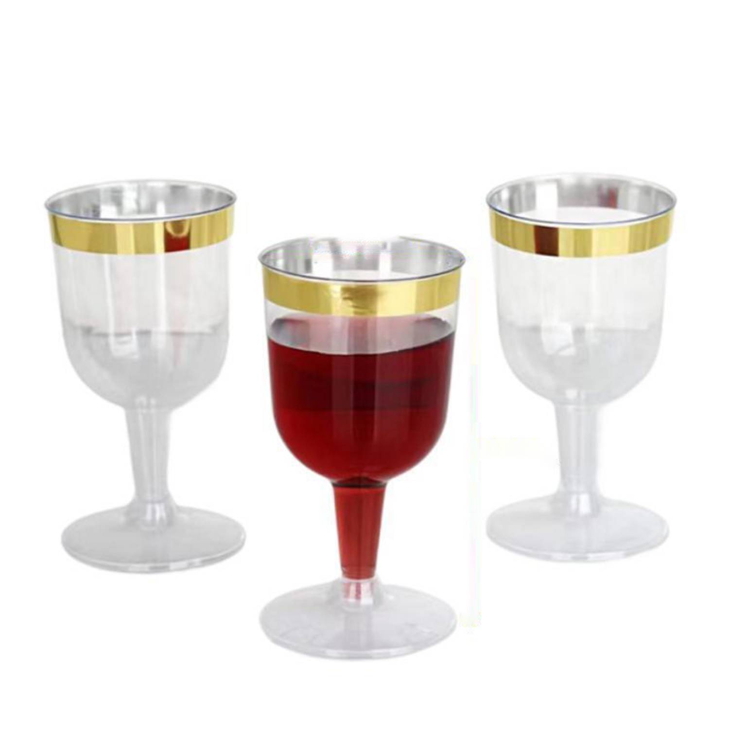 5Oz Gold-Plated Rim Wine Glass 4