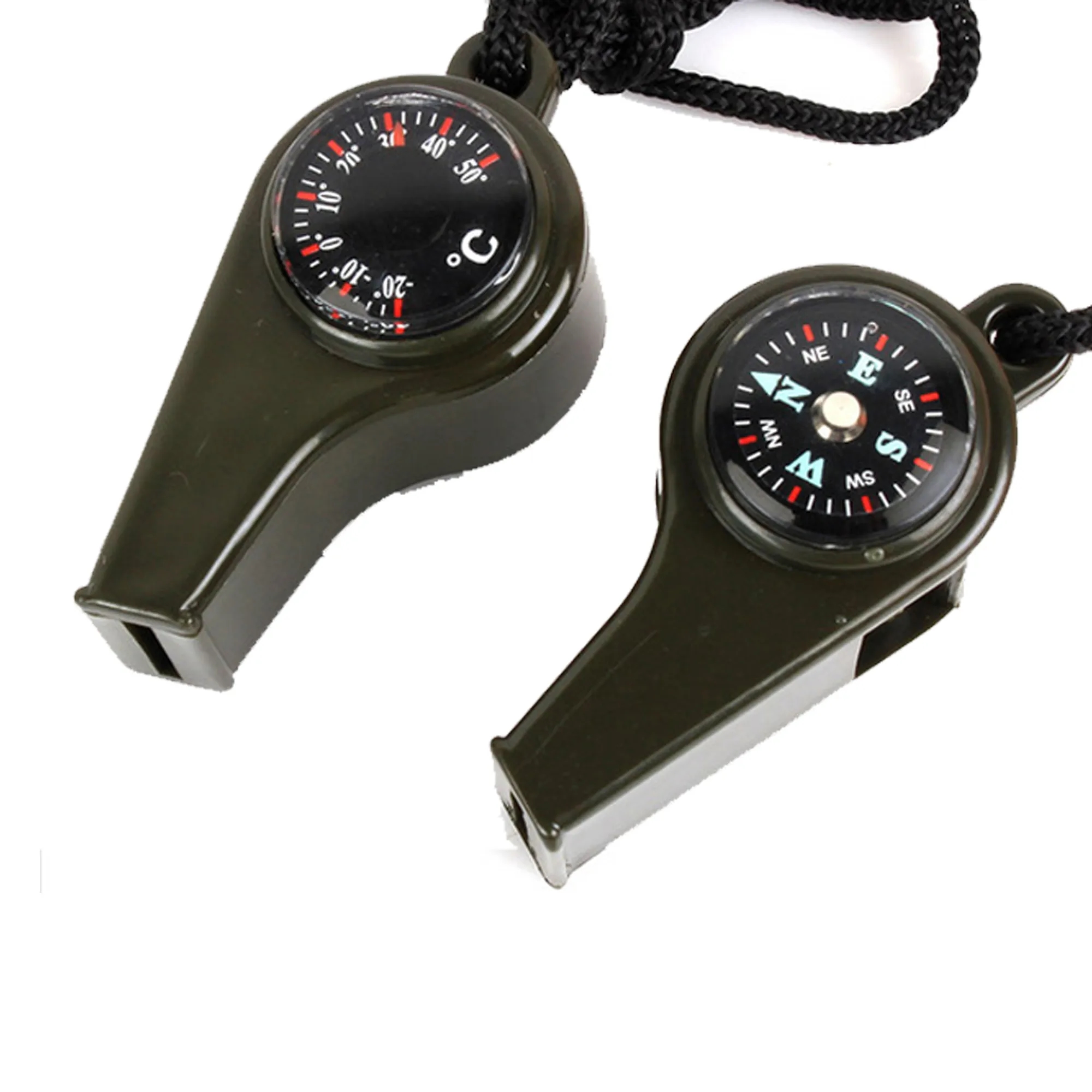 3-in-1 Survival Whistle Compass Thermometer MOQ100pcs 3