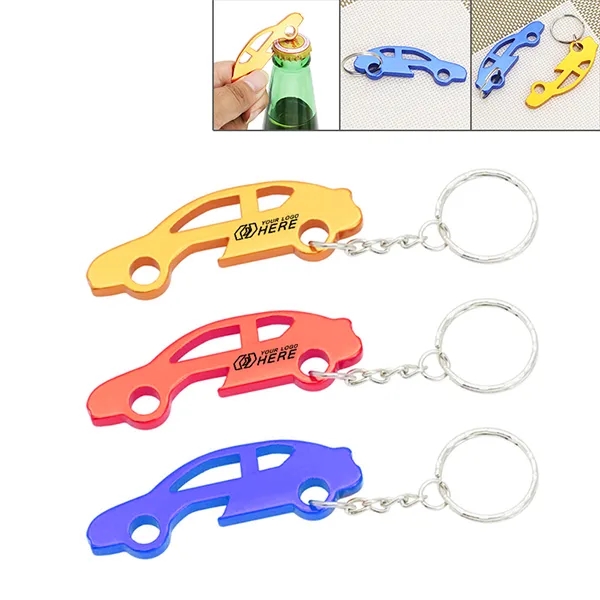 Car Shaped bottle opener keyring 3