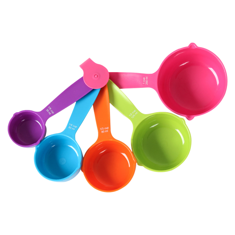5-Piece Colorful Measuring Cup Set – Large Cup Size 2