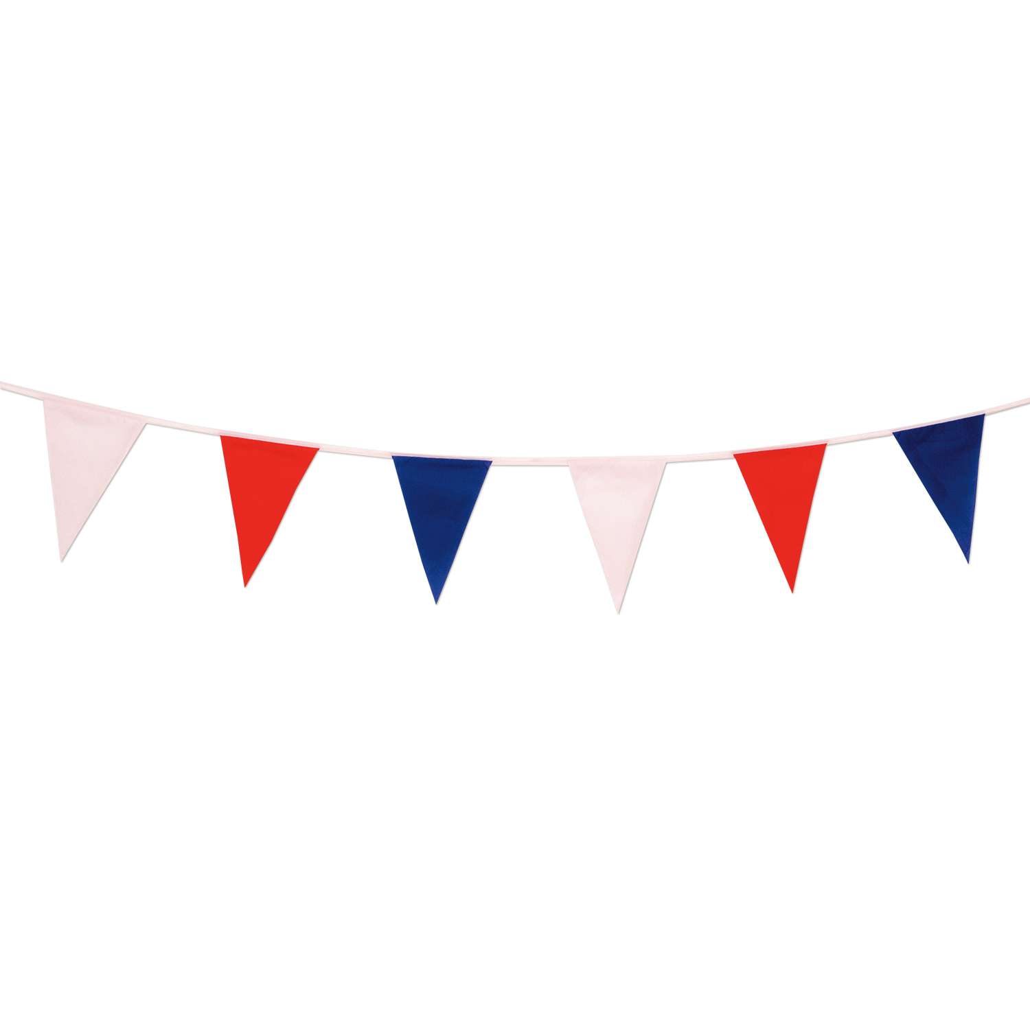 60' Red, White & Blue Pennant String 2