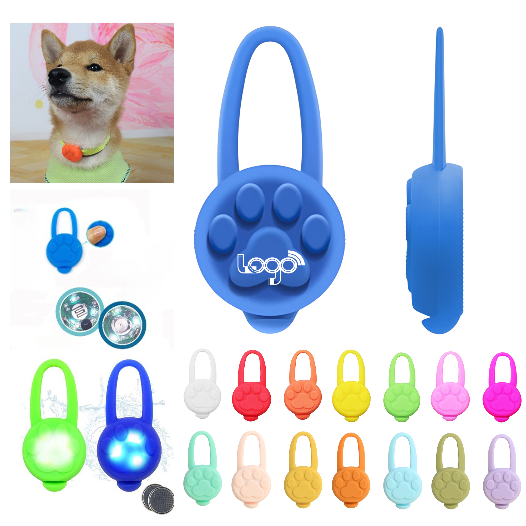 Silicone Pet Safety Pendant 3