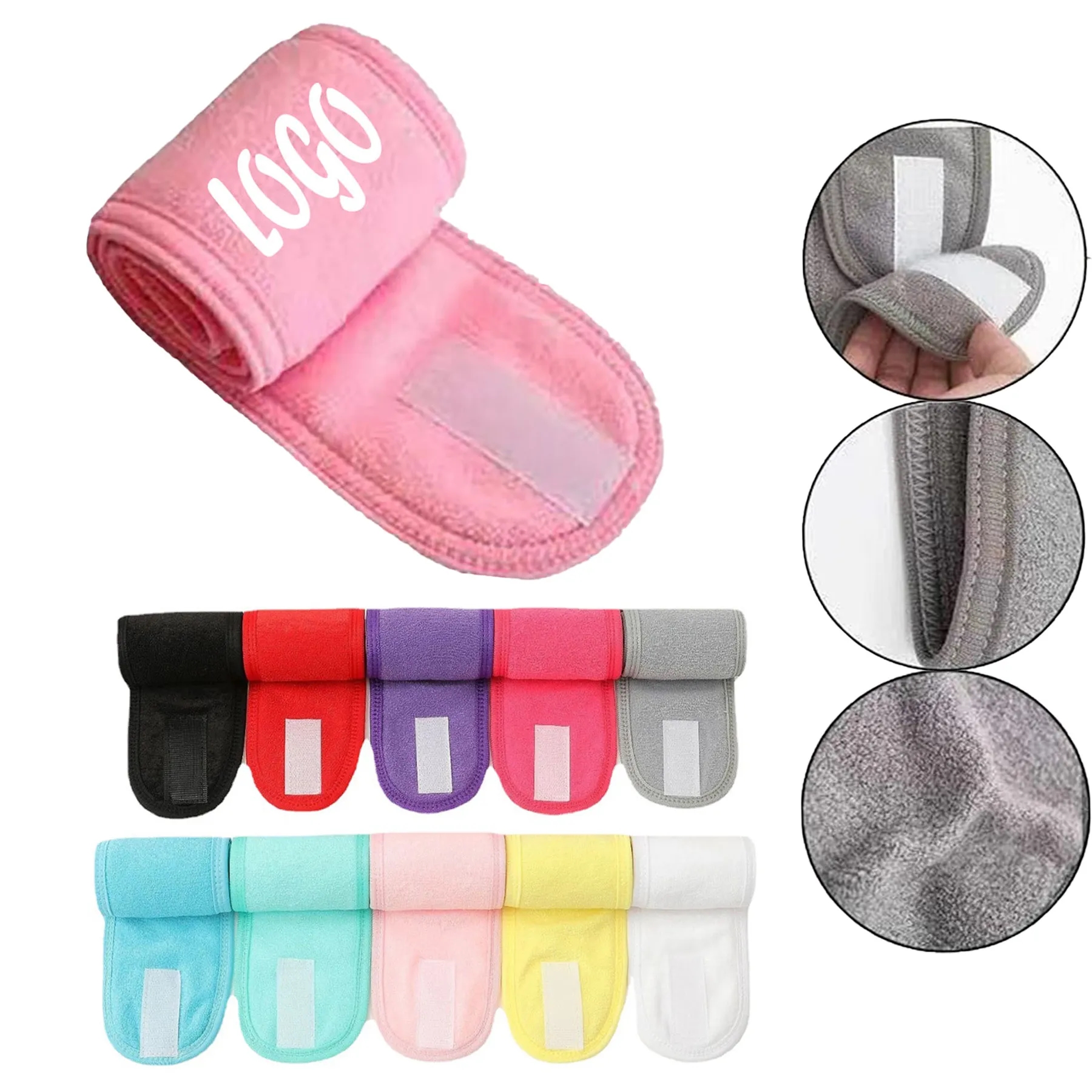 Adjustable Soft Spa Headband 2