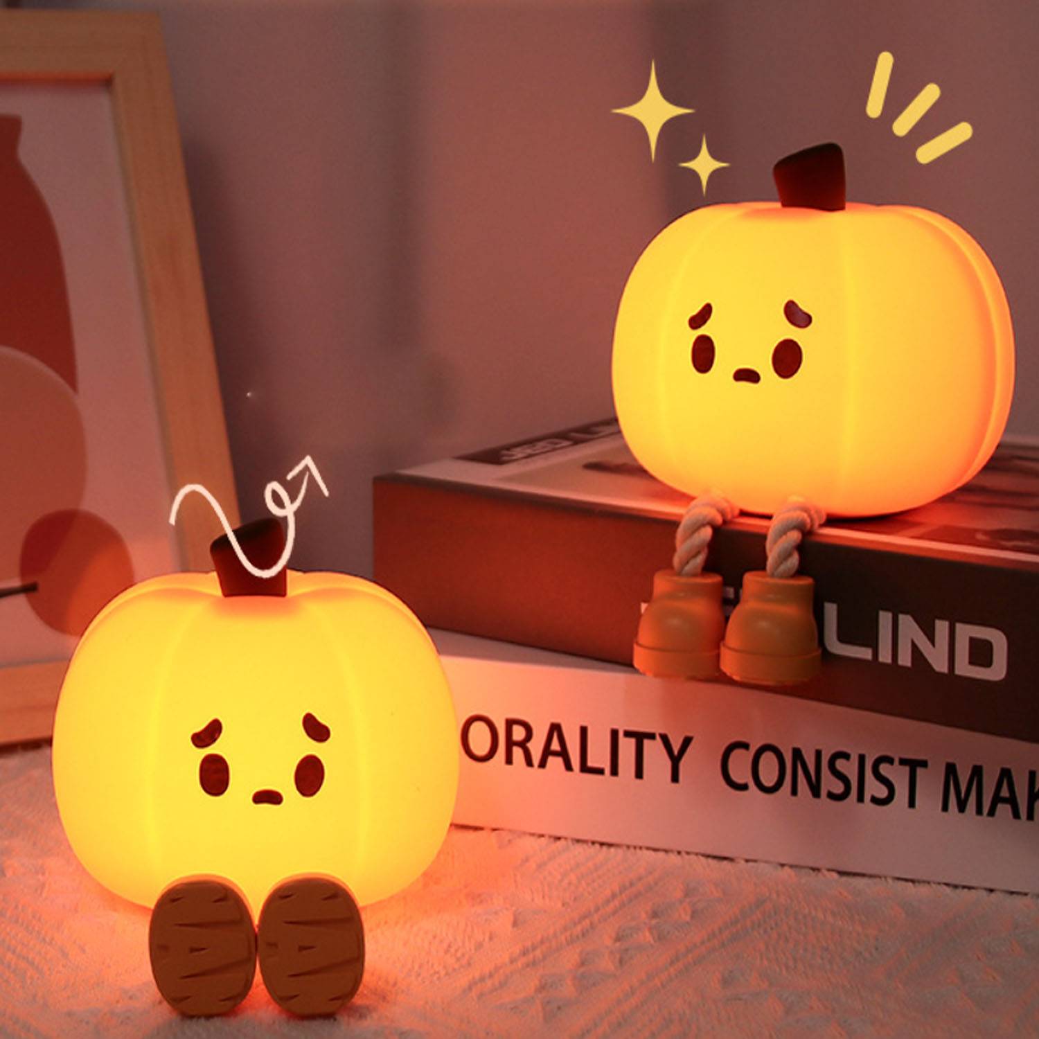 Halloween pumpkin atmosphere arrangement night light 2