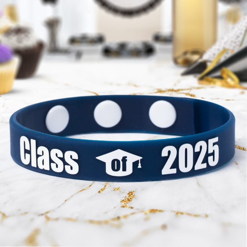 Embossed Printed Silicone Adjustable Wristbands 207