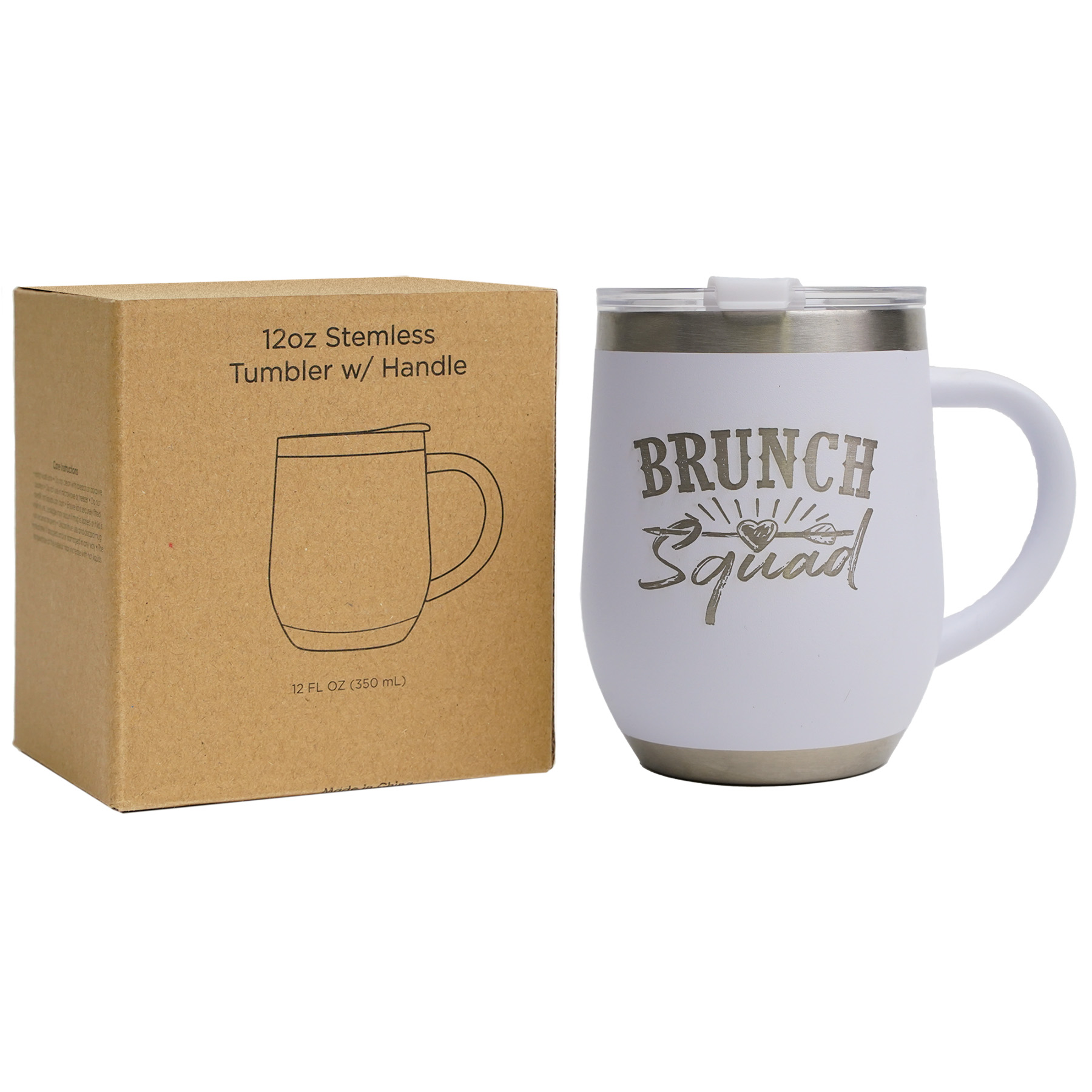 12 oz  Stemless Tumbler With Handle 7