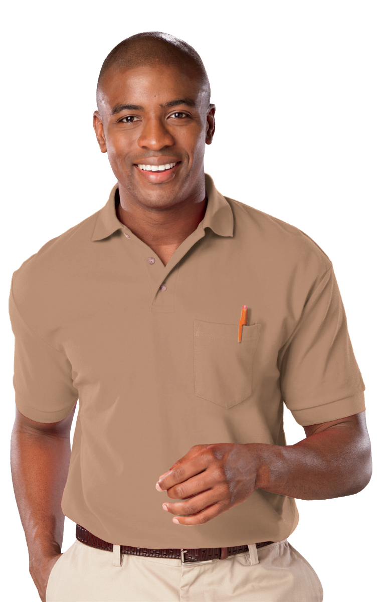 Adult Superblend Short-Sleeve Pocketed Polo 22