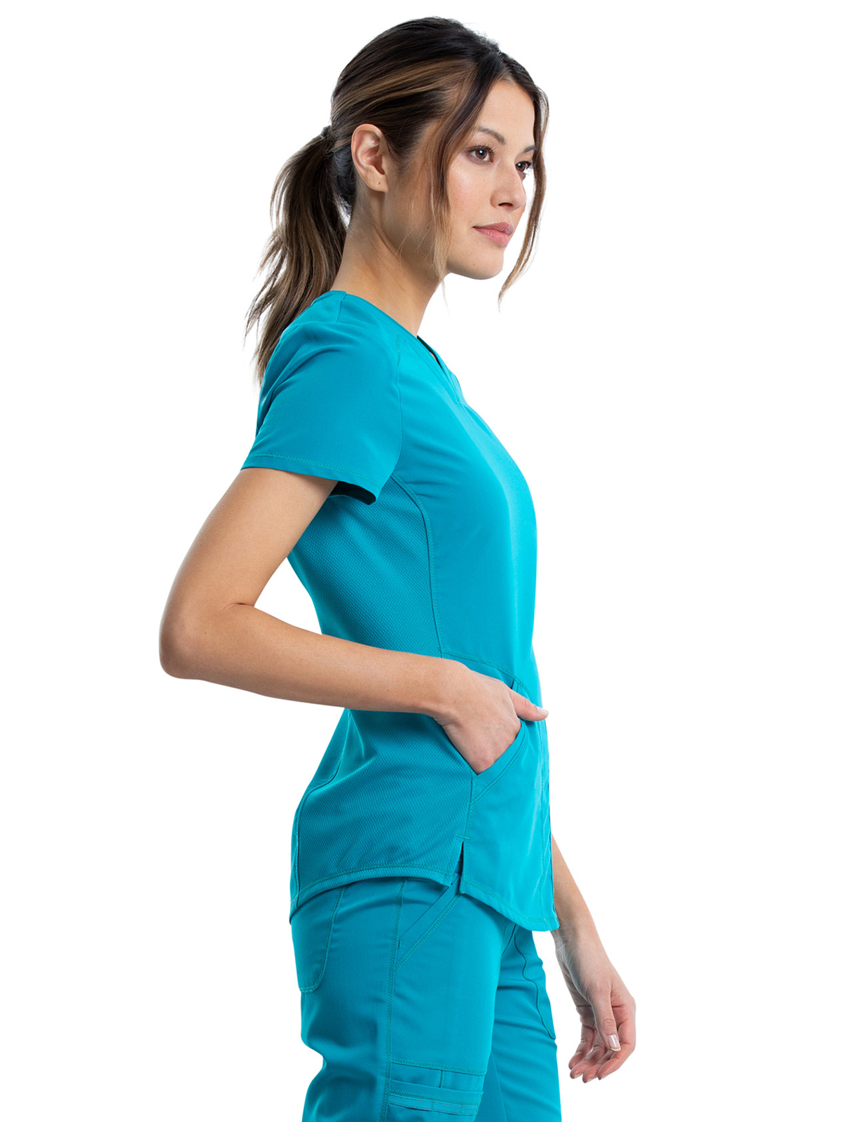 Cherokee - Workwear Revolution - Women's 2-Pocket V-Neck Top 89