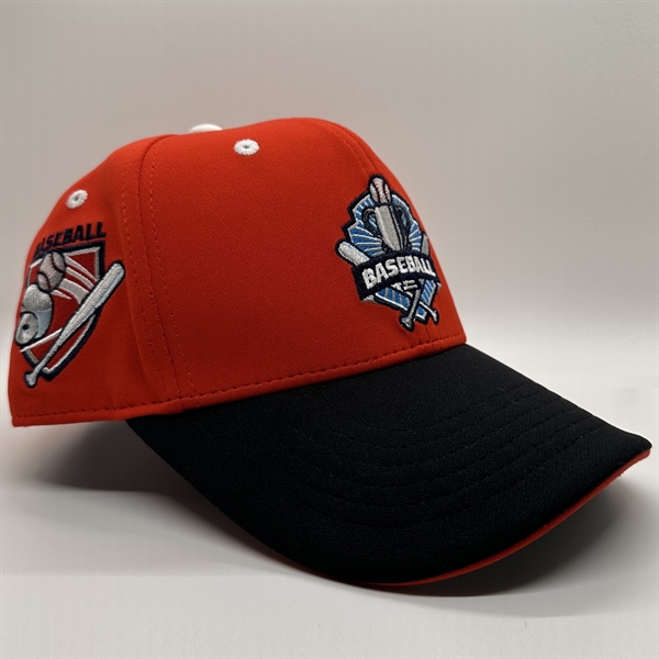 Premium Structured Sports Interlock Baseball Cap w/ Front 3