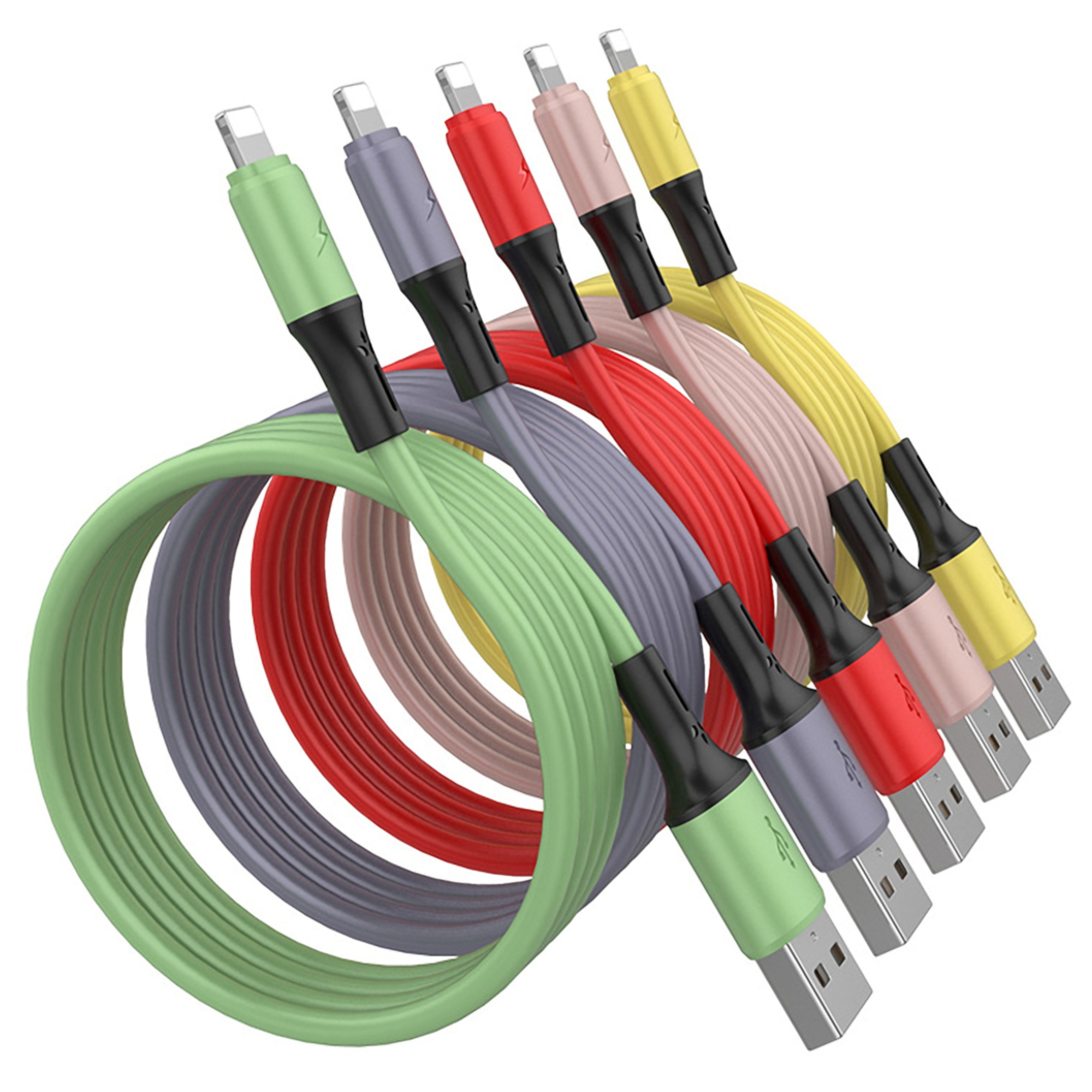 47" Silicone Fast Charging USB Cable 4