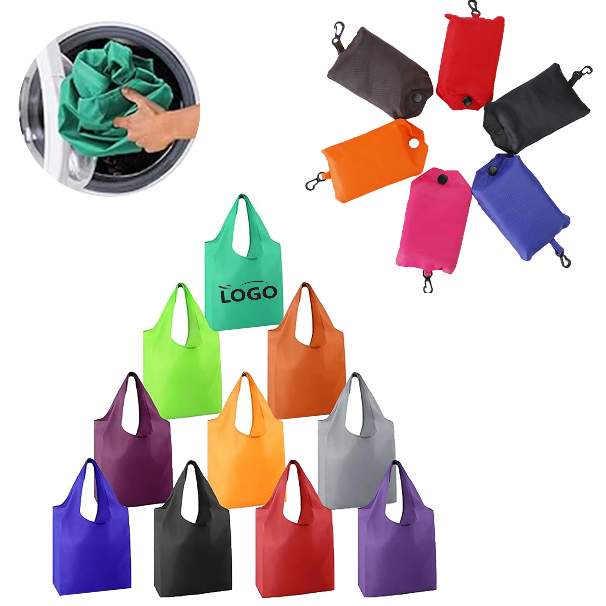 Multi-Color Waterproof Foldable Shopping Bag 2