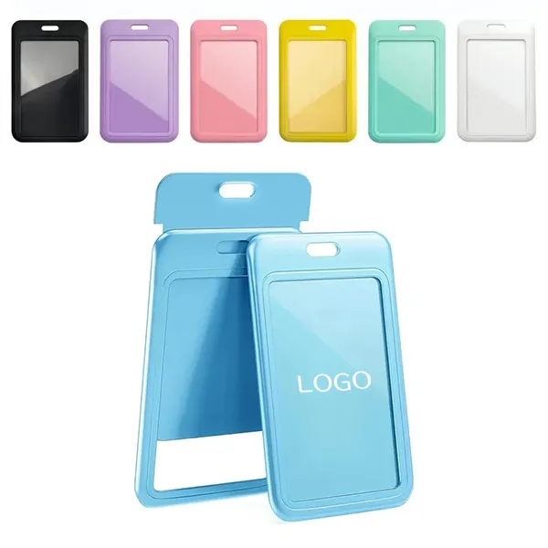 ID Badge Holder with Sliding Feature - Clear Window Design 21