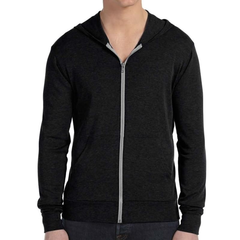 Bella Unisex Triblend Full-Zip Lightweight Hoodie 3