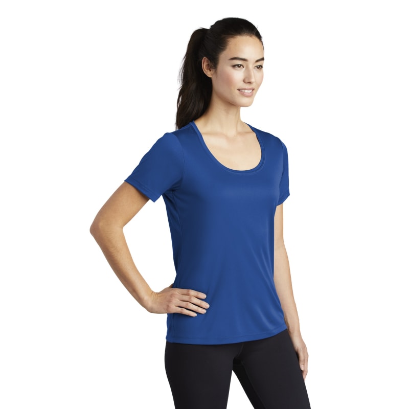 Sport-Tek Women's Posi-UV Pro Scoop Neck Tee. 30
