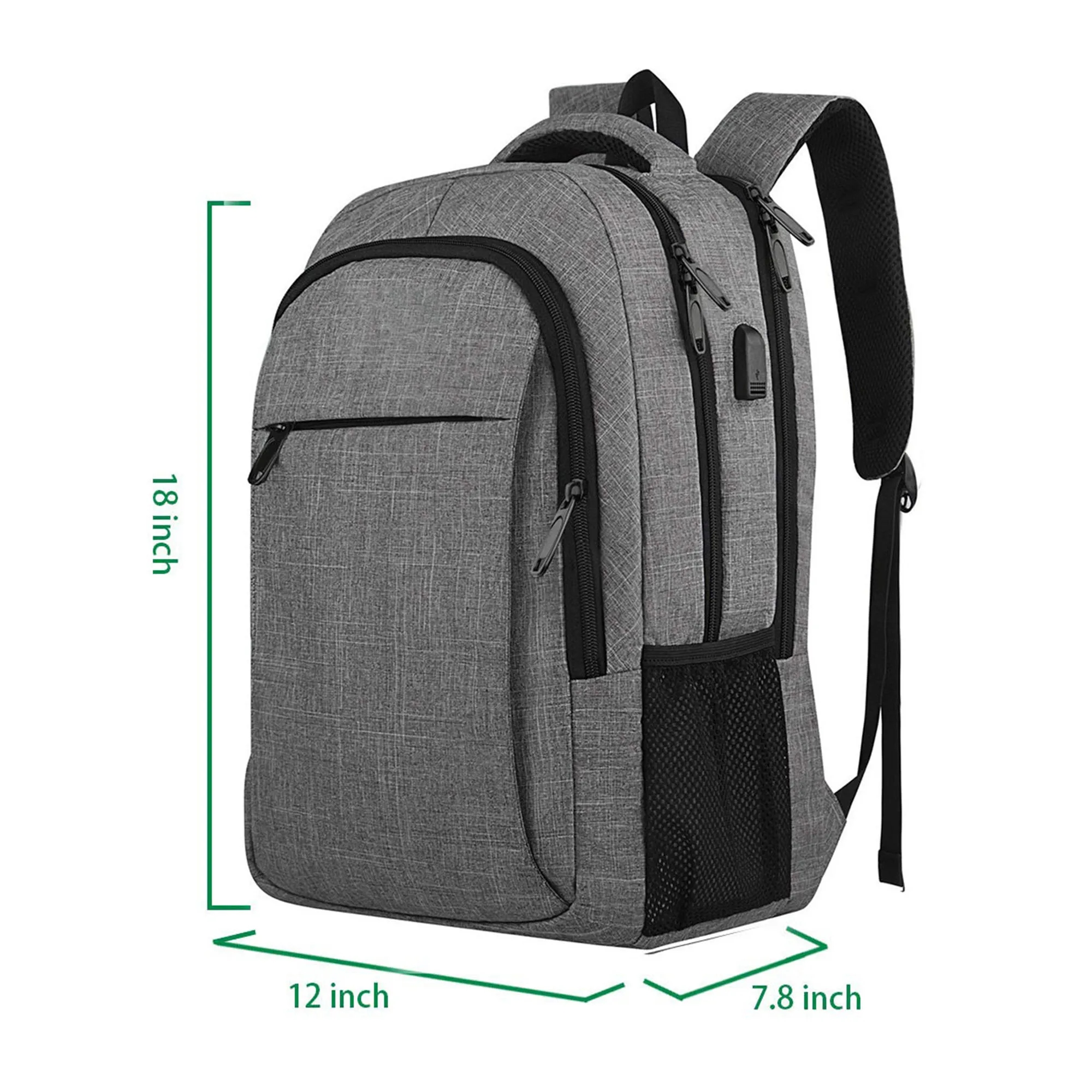 Water Resistant Travel Laptop Backpack 10