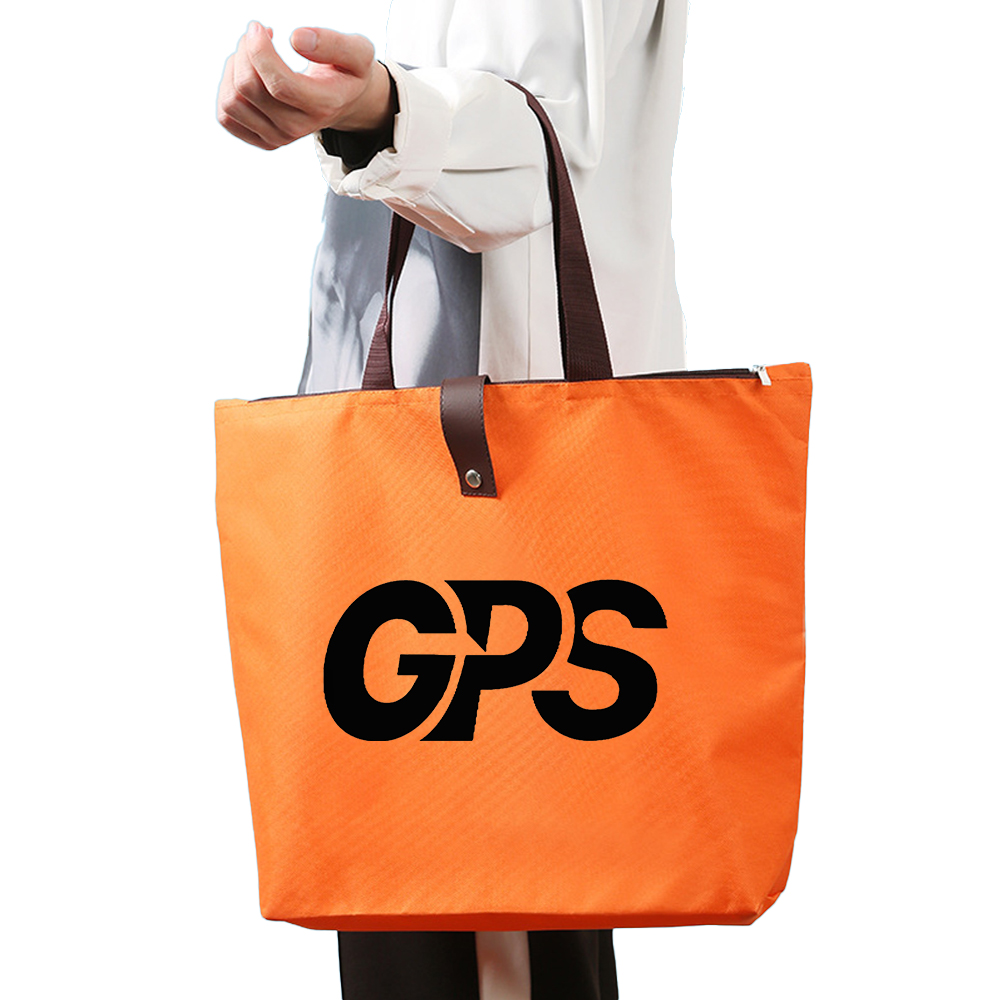 Portable Waterproof Folding Oxford Shopping Bag, custom tote bag with logo imprint 3