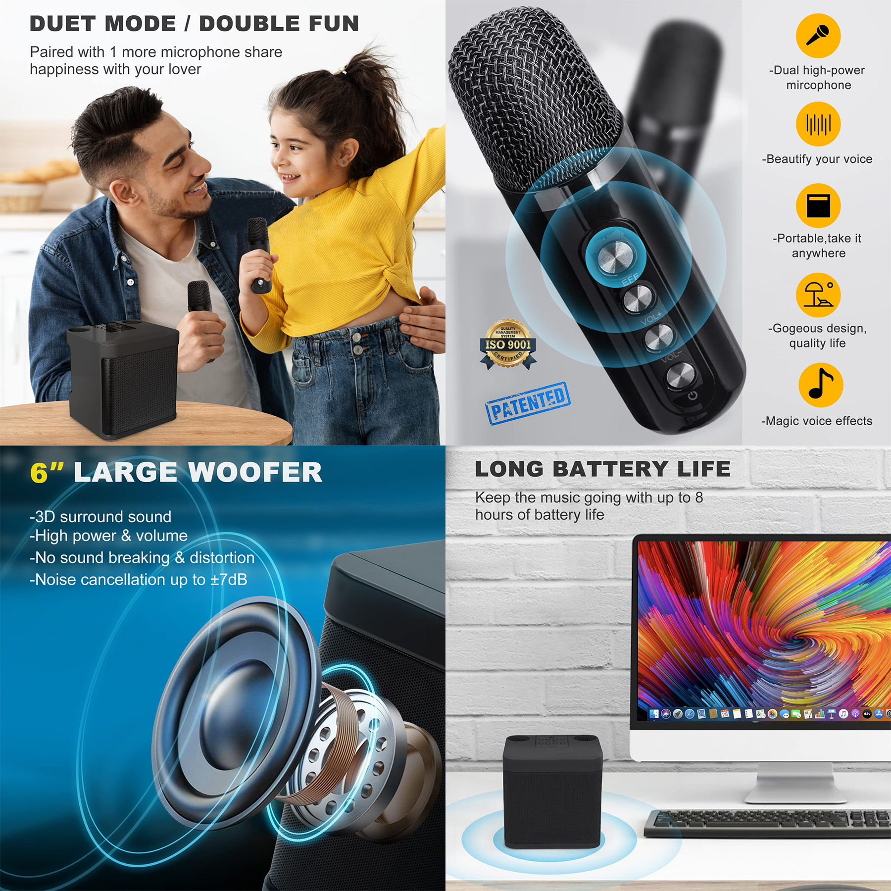Karaoke Machine for Adults and Kids 2