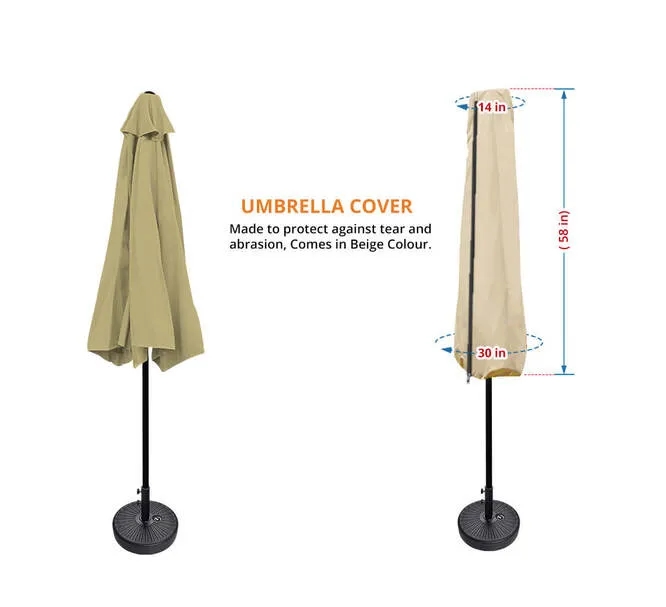 Solid Outdoor Umbrella (8.58Ft Diameter) 6