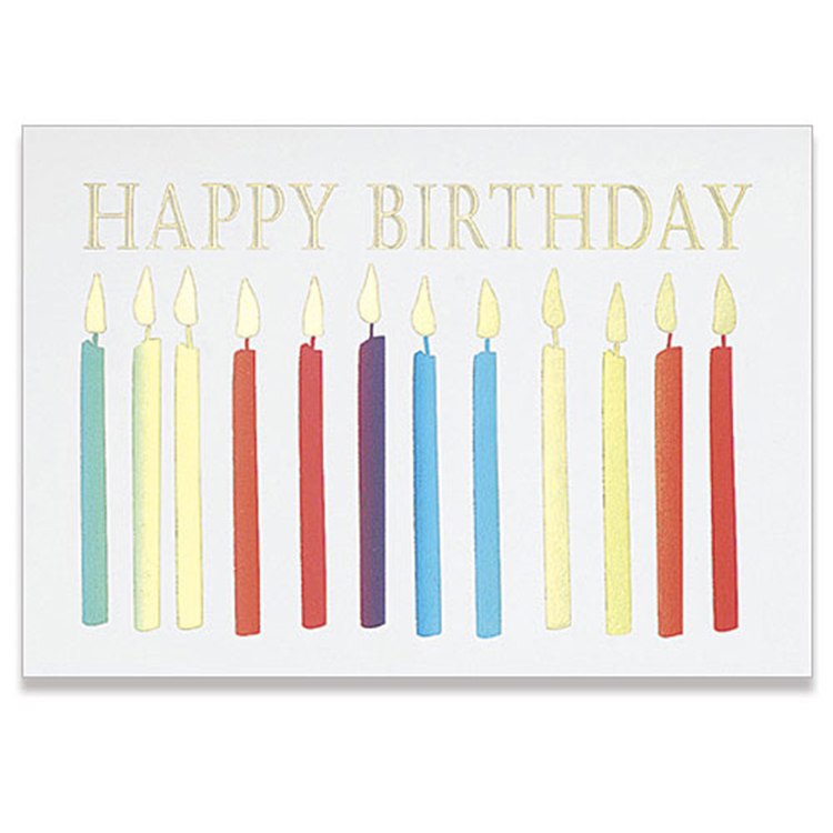 Birthday Candles Greeting Card 1