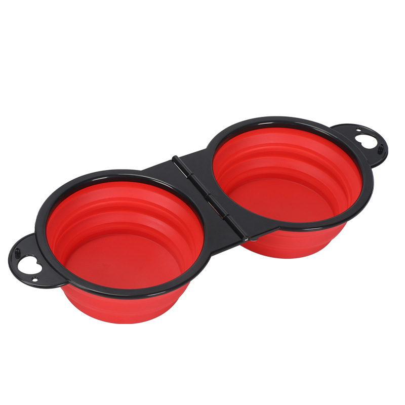Collapsible Dog Dual Bowls 4
