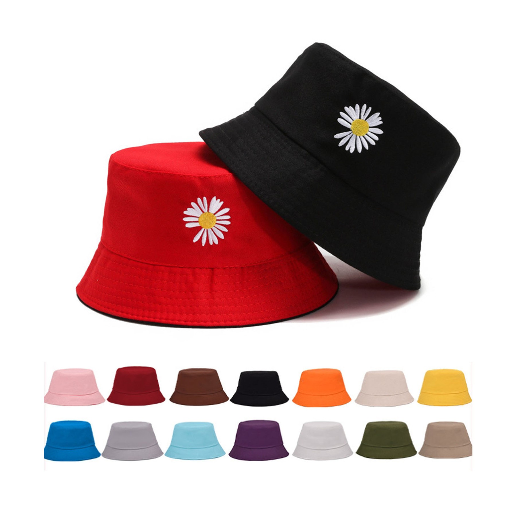 Reversible Cotton Bucket Hat