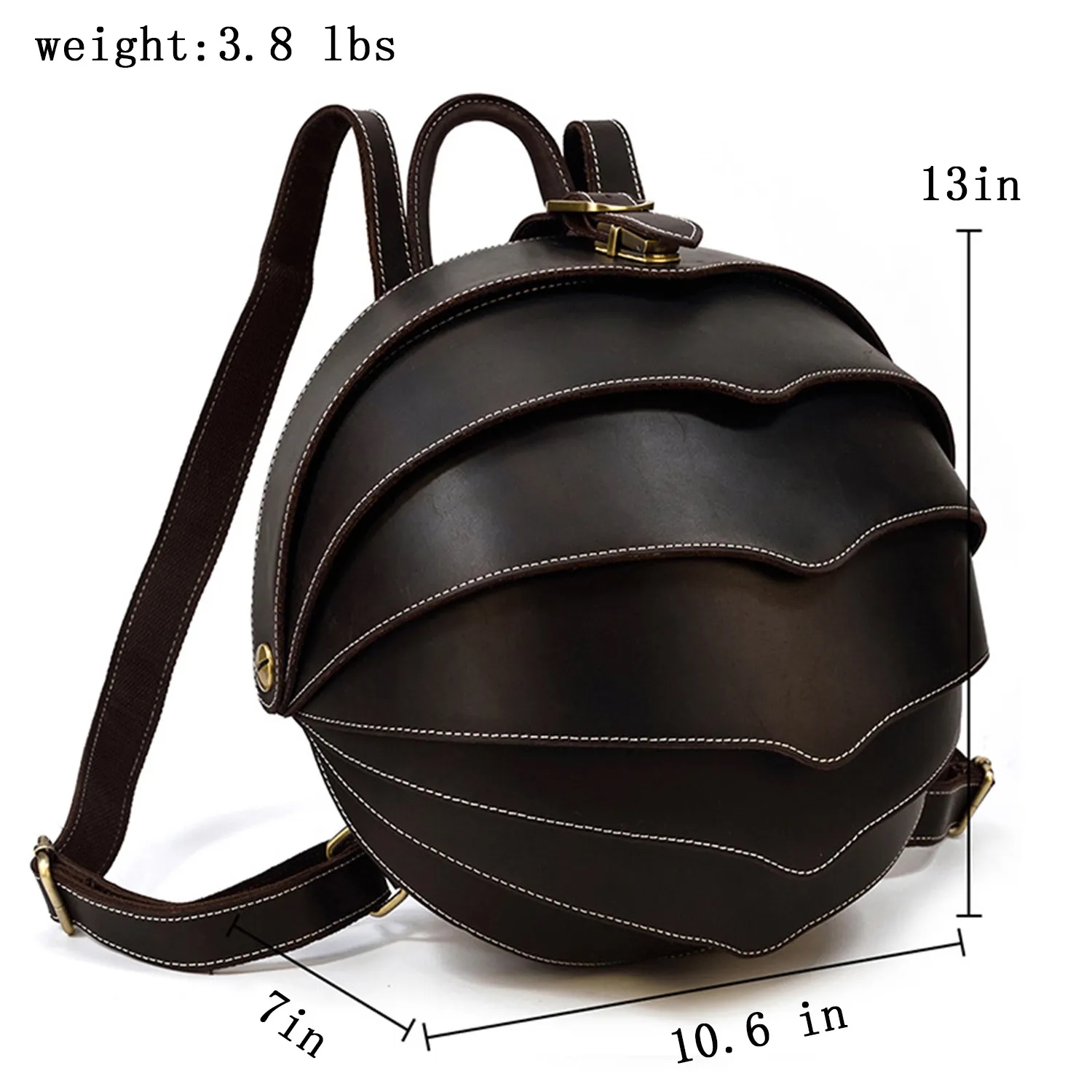 Leather Beetle Backpack 12