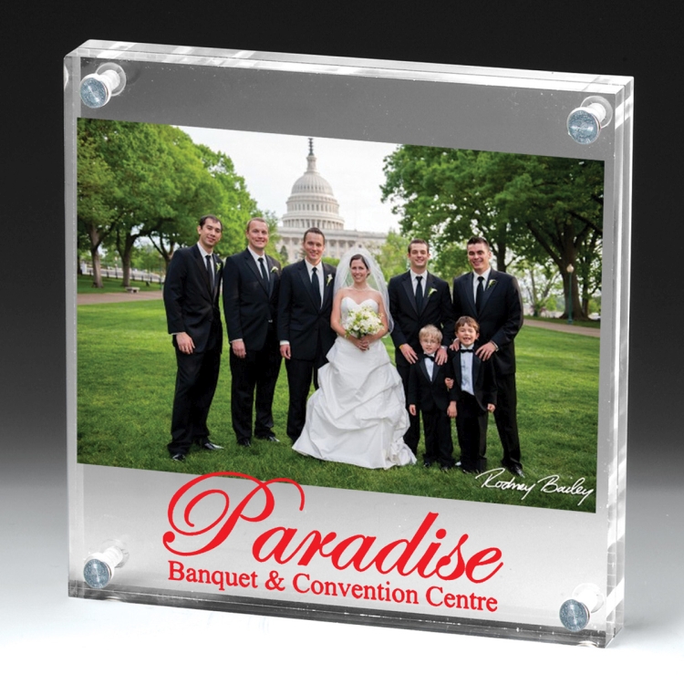 Clear Acrylic Entrapment Frame - 6-3/4" x 6-3/4" 5