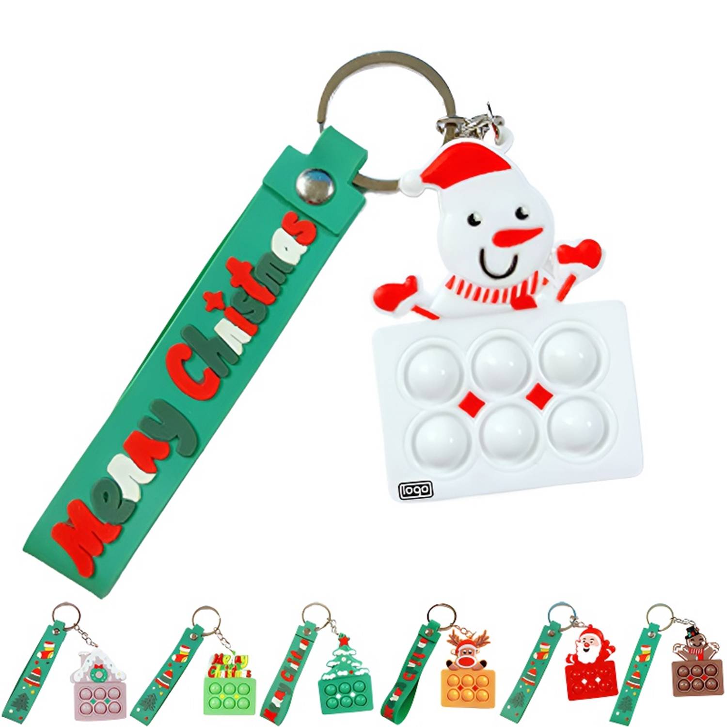Christmas Stress Relief Toy Keychain 3