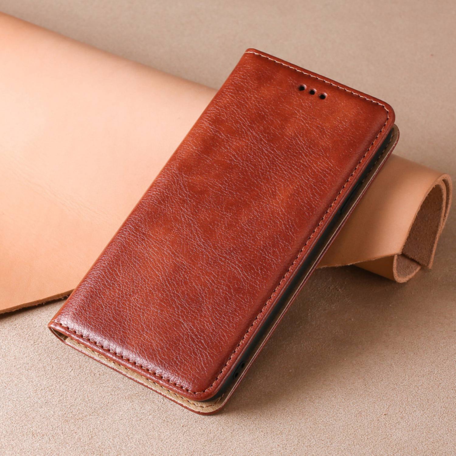 Flip Leather Magnetic Phone Case Magsafe 4