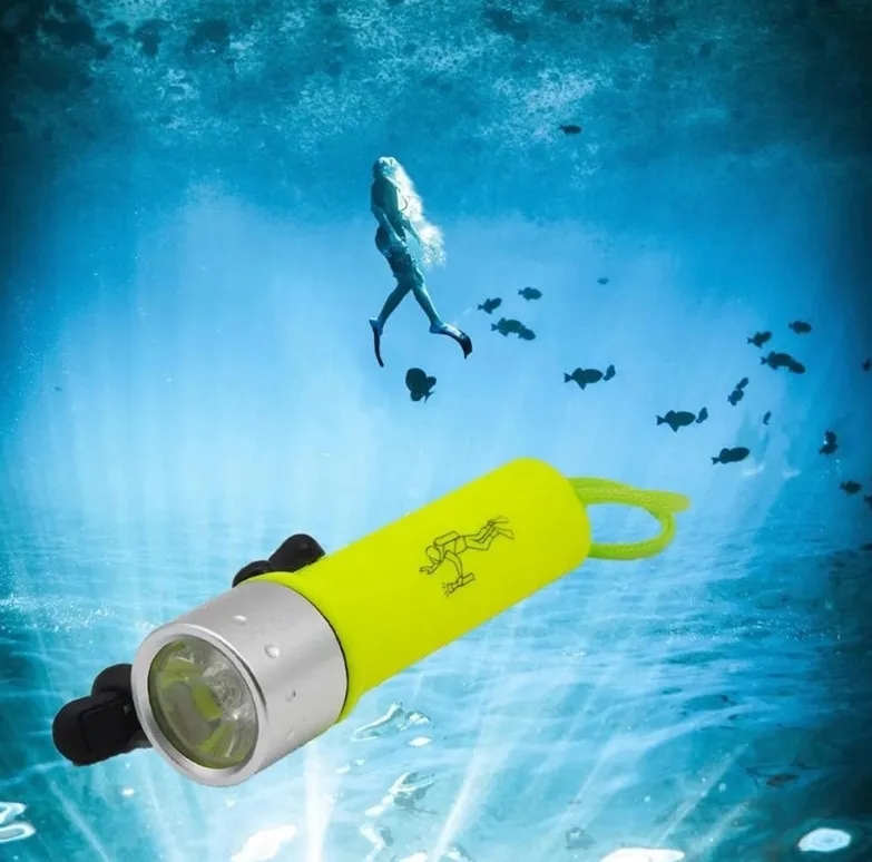 IPX8 Dive Light, 4xAA (Not Incl), 3 Modes, 80ft Waterproof 6