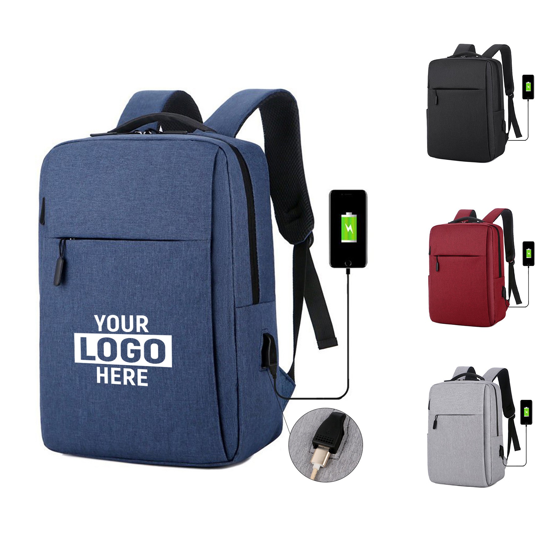 Anti Theft Laptop Backpack With Charging Port
