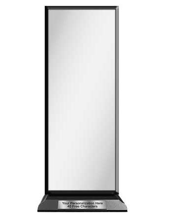 Blank Wood Trophy: 8" Tower with Wood base. Ships 2