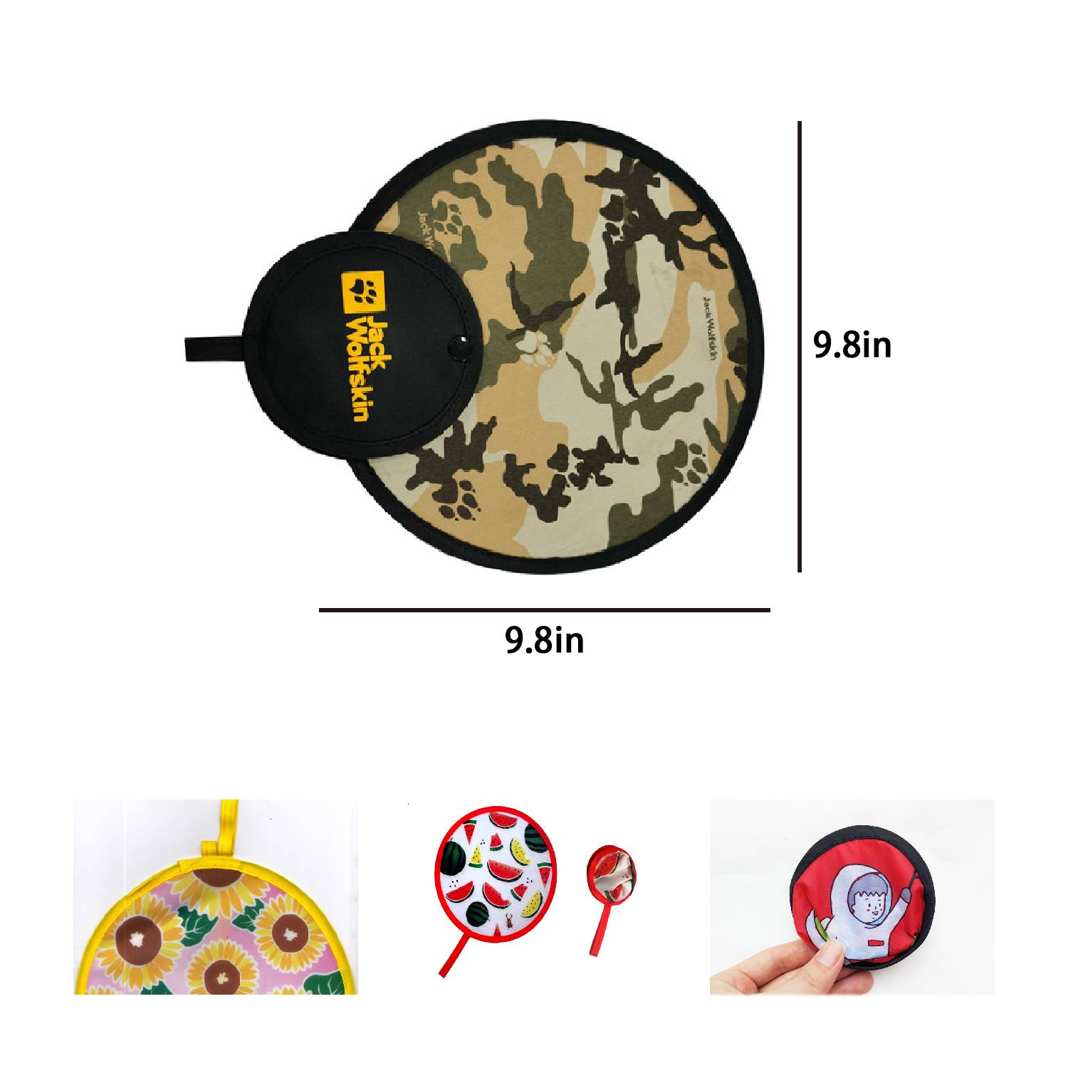 Customized Polyester Folding Flying Disc Fan Saucer 2