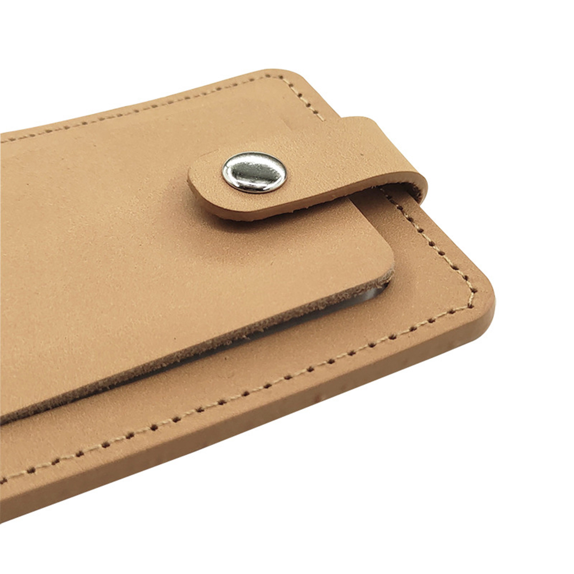 Genuine Leather Luggage Tags with Snap 2