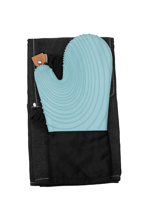 Premium Gift Set - Canvas Apron & Silicone Oven Mitt 3