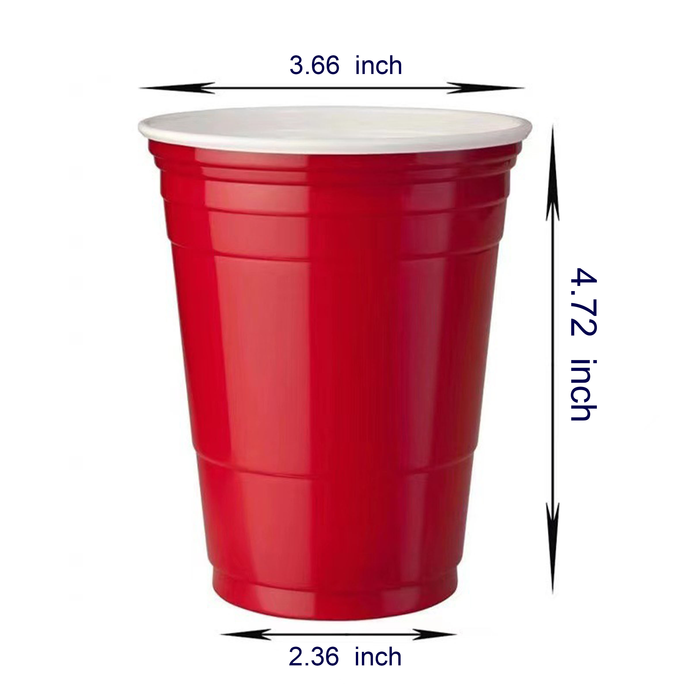 16oz Multi-Color Plastic Cup 30