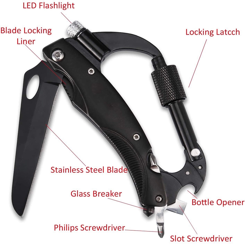 8-in-1 Multi-functional Climbing Carabiner 4