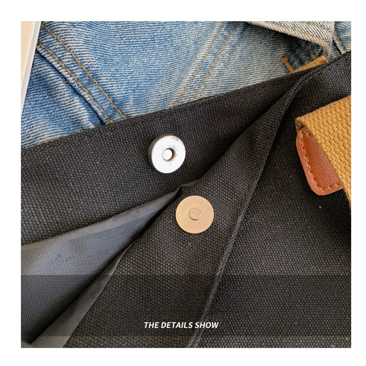 reusable earth-friendly black white Cotton Canvas Tote Bags 14