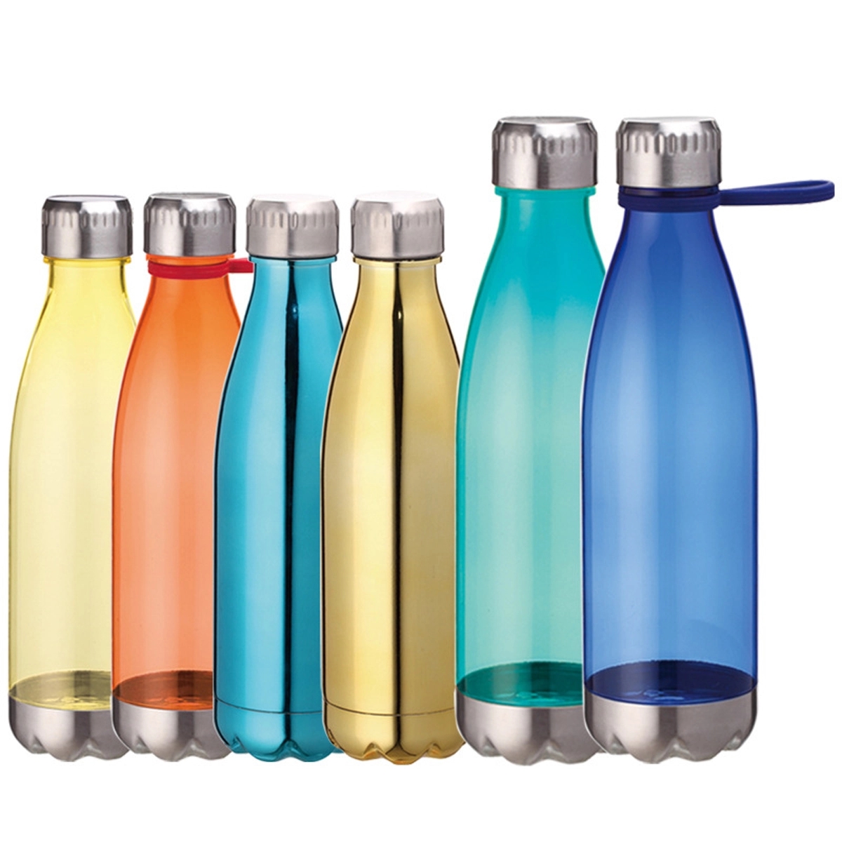 34 Oz Plastic Water Bottle With Steel Top And Base 5