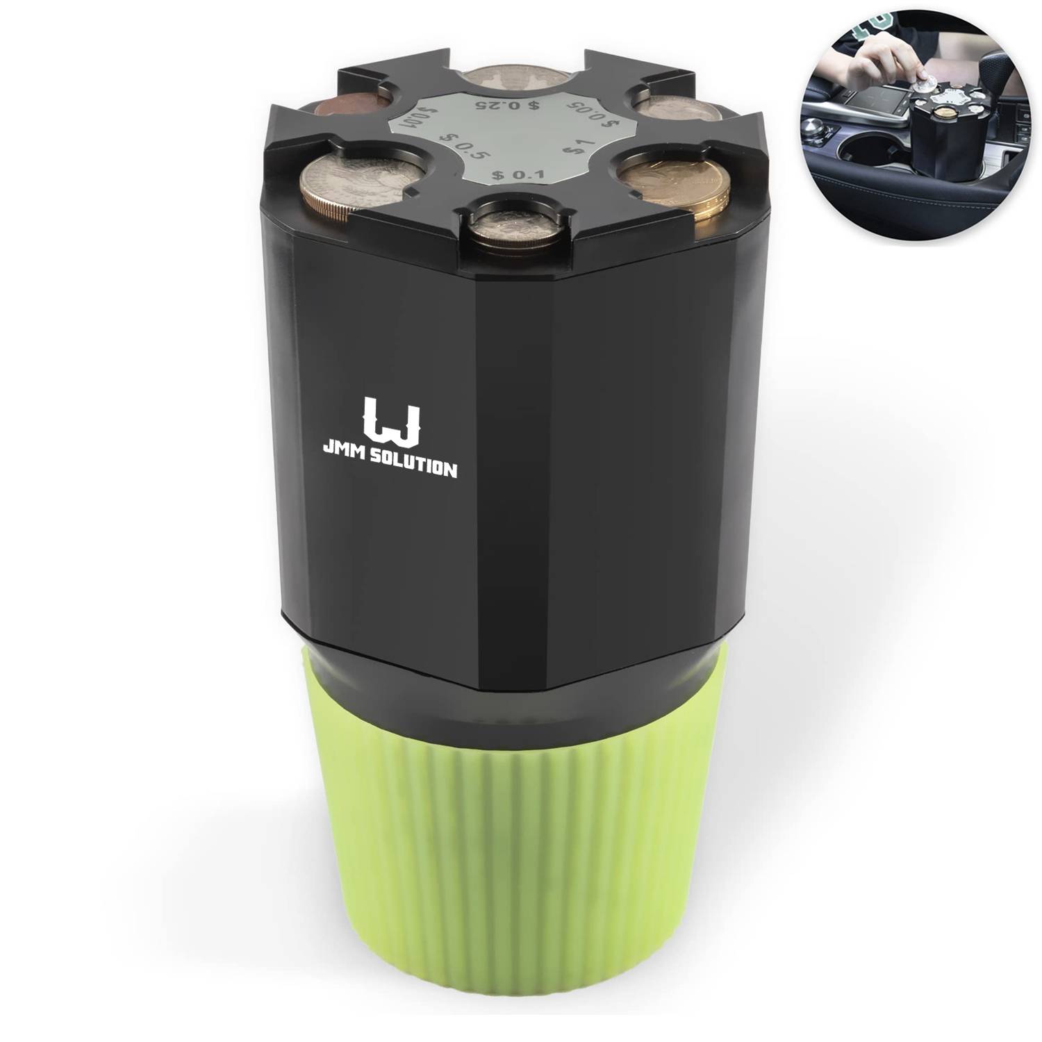 High Capacity Car Coin Holder 8